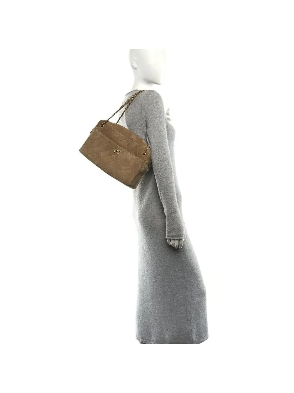 Chanel Suede Calfskin Quilted #295108C85B - Picture 3 of 11